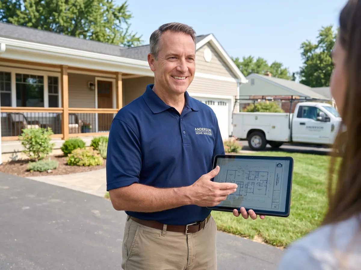 Local contractor reviewing your project